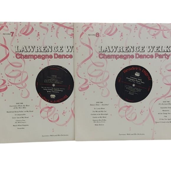 Vintage 1978 Reader's Digest Lawrence Welk Champagne Dance Party 8 Record Set - Picture 6 of 6